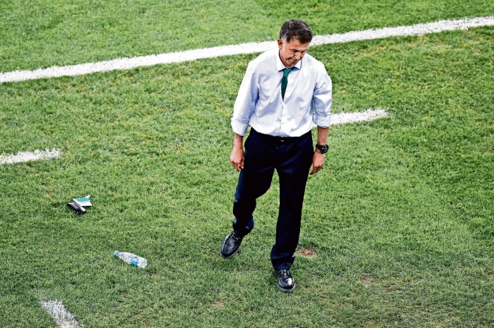 Resignación ante el cuarto gol de los germanos, en los minutos finales (IMAGO7)