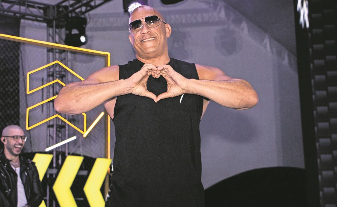 Vin Diesel en evento promocional de Rápidos y Furiosos 10 en Parque Bicentenario. Foto: Gabriel Pano / El Universal