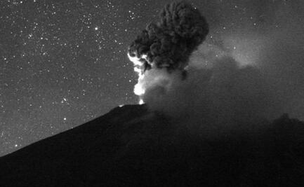 Registra Popocatépetl emisión de ceniza y gases