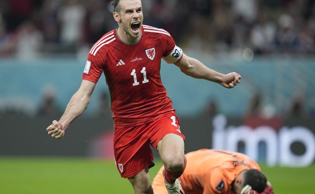 Gareth Bale festejando el gol de penal del empate / Foto: AP