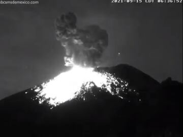 Captan explosión del volcán Popocatépetl; continúa en semáforo Amarillo Fase 2