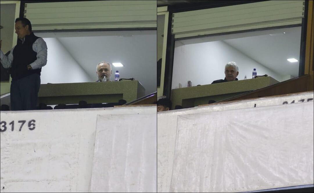 LOS TÉCNICOS SE ENCUENTRAN EN EL ESTADIO AZTECA DURANTE EL CRUZ AZUL VS ATLAS - FOTO: CARLOS MEJÍA / EL UNIVERSAL