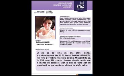 Localizan sin vida a Danna Kenneth, joven desaparecida en Zitácuaro