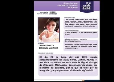 Localizan sin vida a Danna Kenneth, joven desaparecida en Zitácuaro