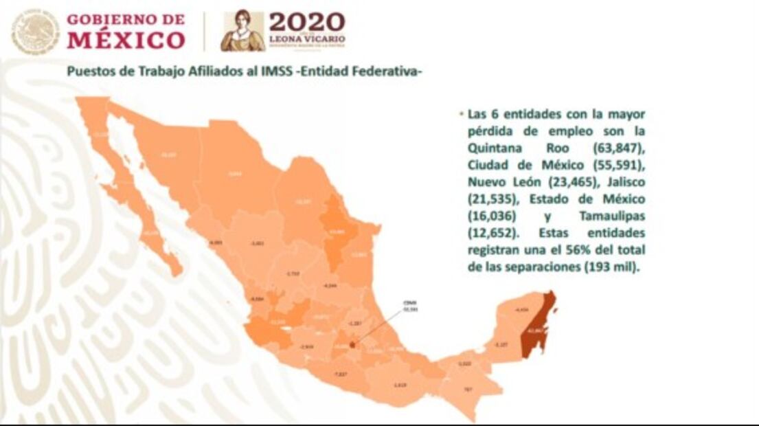 Por Covid-19, se han perdido más de 346 mil puestos de trabajo: STPS