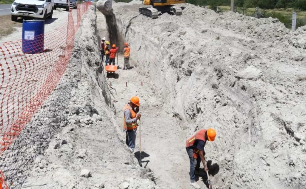 Trabajadores continúan con labores del acueducto (28/08/2025). Foto: Especial