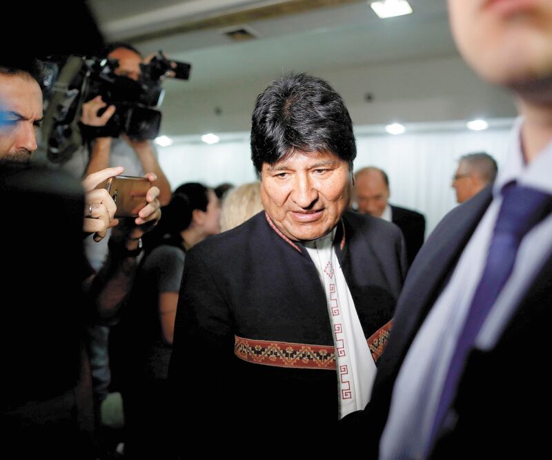 El exgobernante boliviano Evo Morales, durante una conferencia de prensa en Buenos Aires, el pasado 2 de enero. Foto: ARCHIVO REUTERS