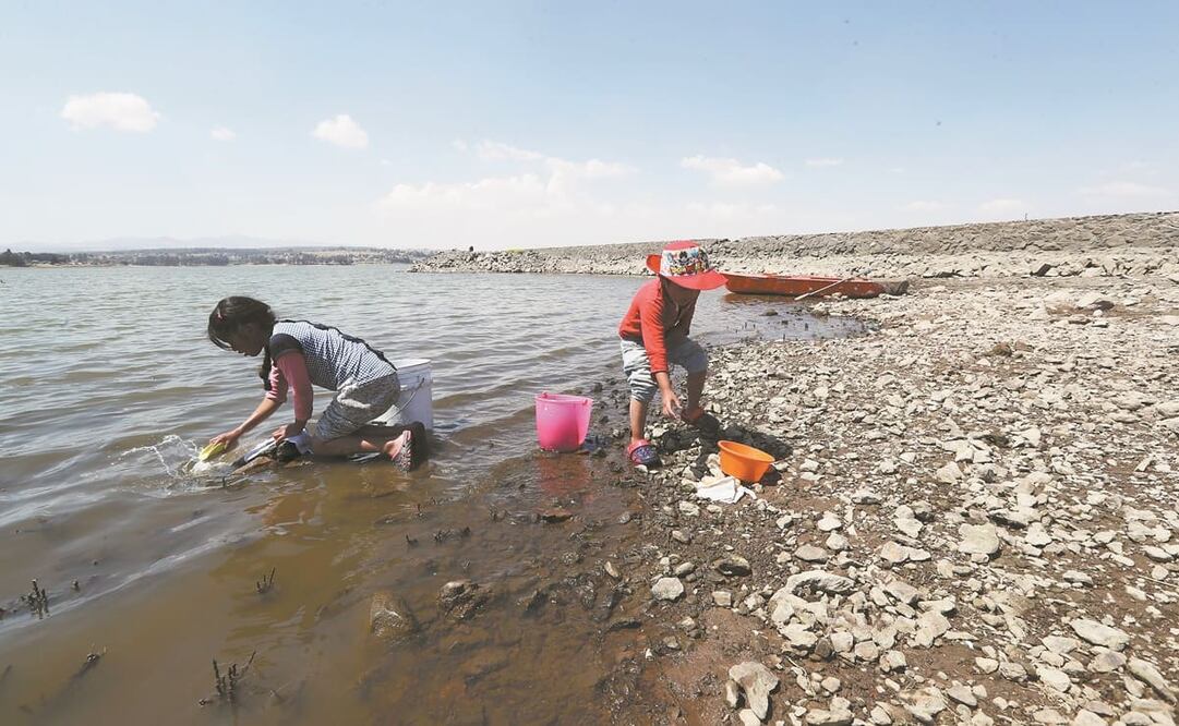 Las 13 presas del territorio mexiquense están a 37% de su capacidad. Fotos: Jorge Alvarado. EL UNIVERSAL
