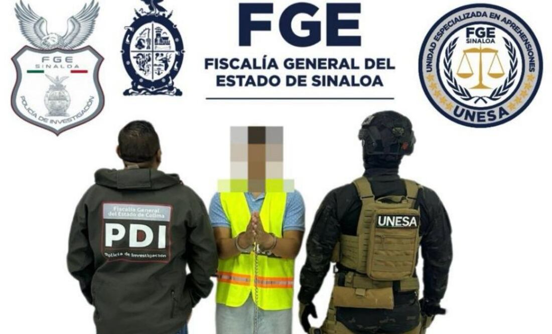 Detienen a presunto feminicida de la maestra Anyella en Sinaloa (01/11/2025). Foto: Especial