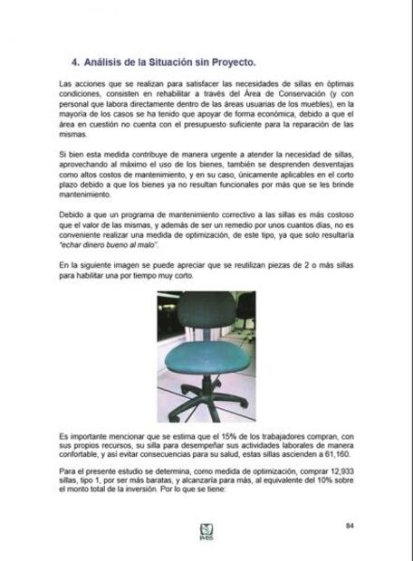 Cambiará IMSS sillas de hasta 37 años de uso