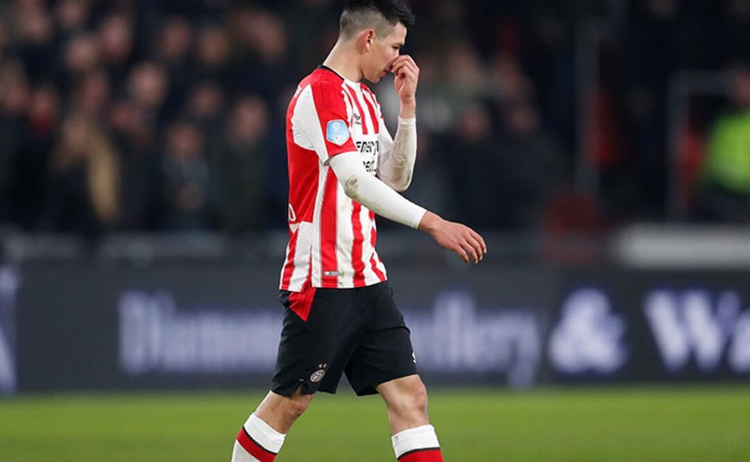 Twitter (@PSV) Hirving Lozano fue suspendido por tres juegos 