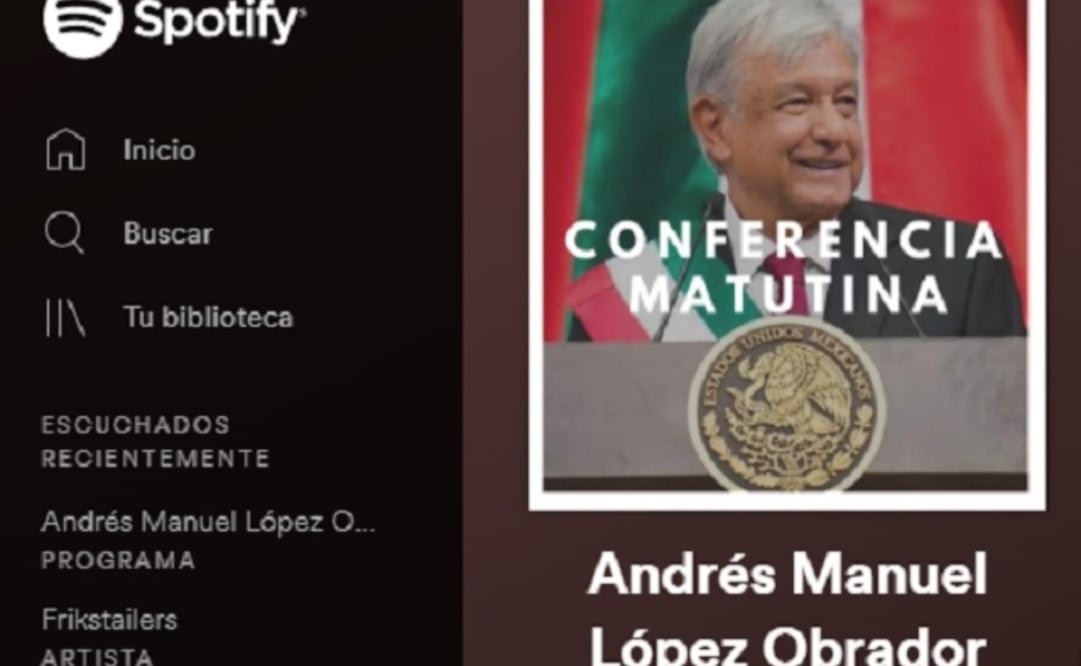 Por medio de este servicio se podrán escuchar las “conferencias de prensa mañaneras”, completas del presidente