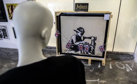 Decomisan obras de Banksy por falta de seguro