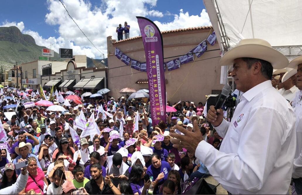Jaime Rodríguez Calderón, candidato independiente a la Presidencia. Foto: @JaimeRdzNL