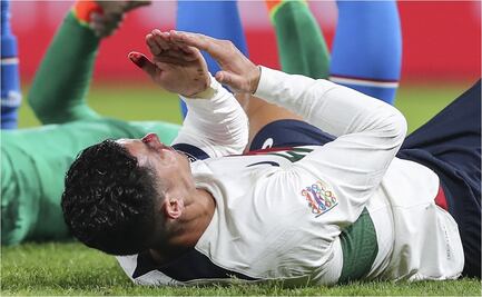 VIDEO: El sangriento golpe que recibió Cristiano Ronaldo jugando con Portugal