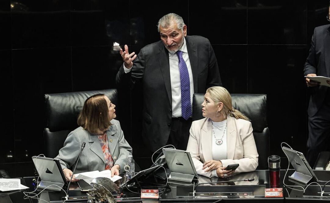 Adán Augusto López en sesión ordinaria en el Senado de la República este martes 14 de octubre de 2025. Foto: Gabriel Pano/ EL UNIVERSAL