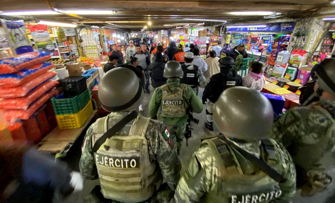 Elementos federales y capitalinas patrullarán la Central de Abastos las veinticuatro horas del día los siete días a la semana. Foto: Juan Carlos Williams/EL UNIVERSAL