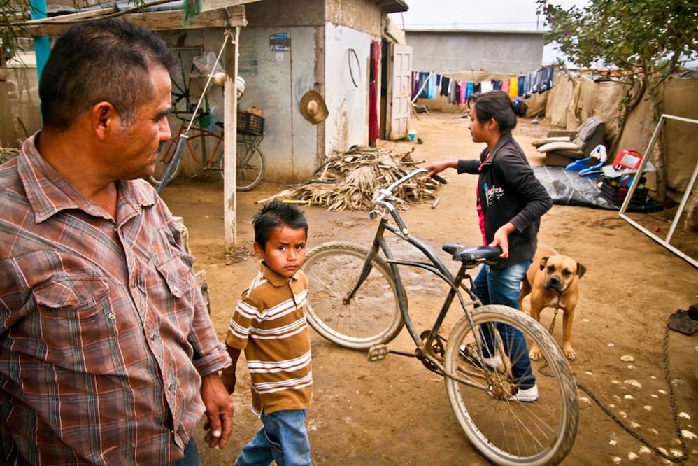 A María le parece irónico que el lugar donde vive se llame Santa María. Que lleve el mismo nombre que le puso su madre en Oaxaca, porque en Santa María de Los Pinos no hay más que estrías de agua inmunda. 