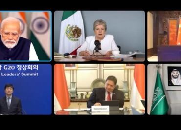 Alicia Bárcena reitera en Cumbre virtual del G20 solución política al conflicto israelí-palestino