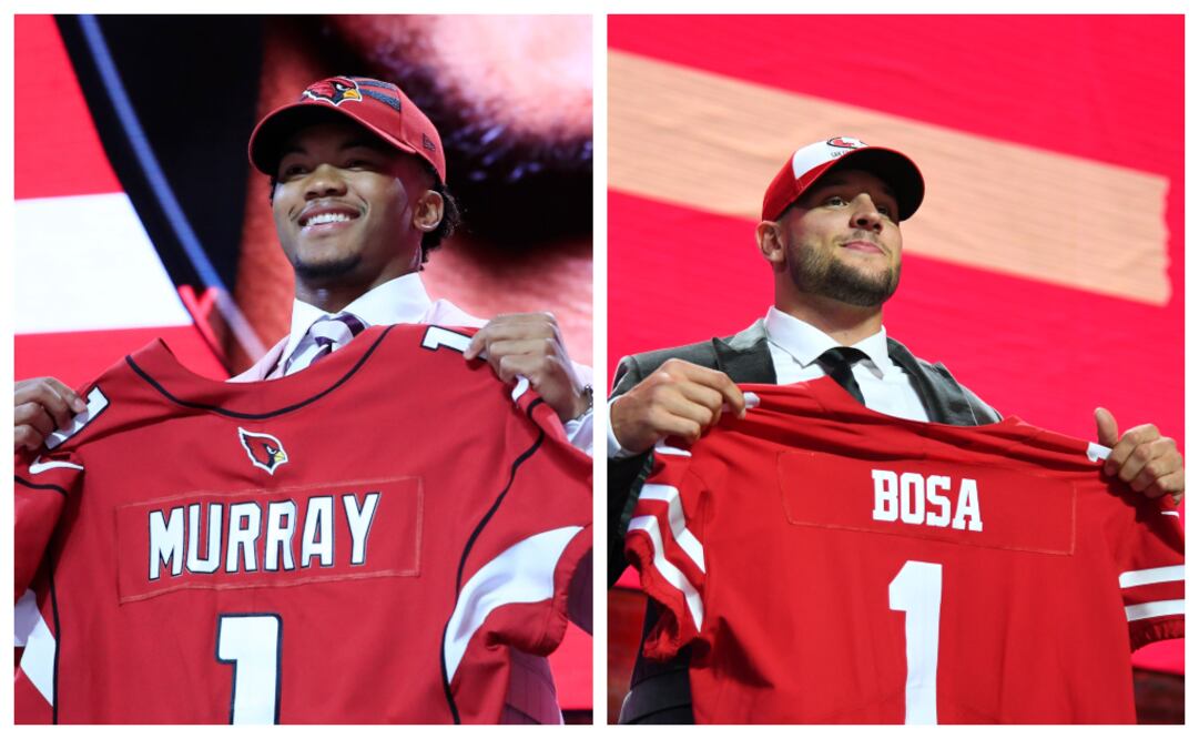 Kyler Murray y Nick Bosa en el Draft 2019 - FOTO: Especial