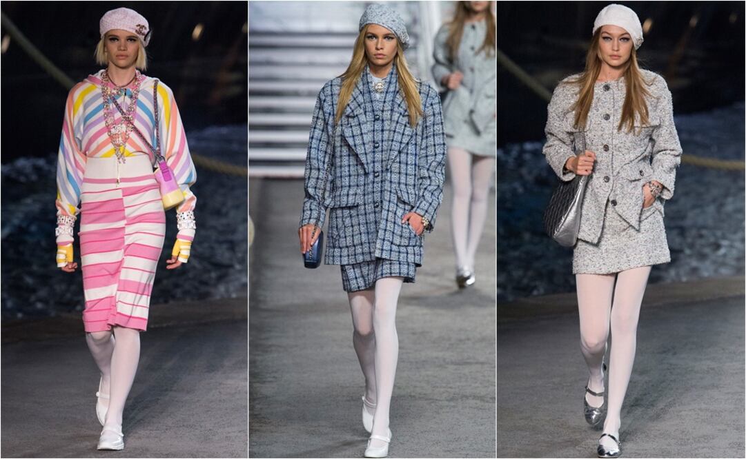Pantalones anchos, vestidos vaporosos y boinas componen la colección más crucero de Chanel / Fotos: Cortesía 