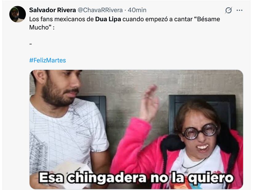 Los mejores memes del concierto de Dua Lipa en CDMX. Foto: Captura de pantalla