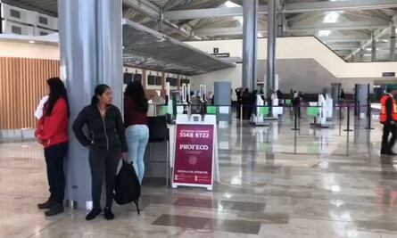 Usuarios y empleados se concentraron en Plaza Mexicana del AIFA para Simulacro 2023 
