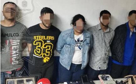 Detienen a cinco por robo a casas en Metepec