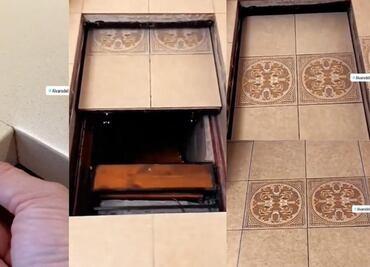 VIDEO: Compra nueva casa, descubre botón a cuarto escondido y el resultado se viraliza en TikTok