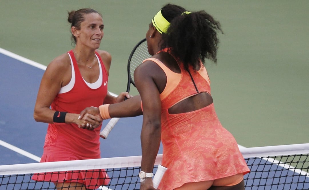 Serena felicita a Vinci Foto: EFE