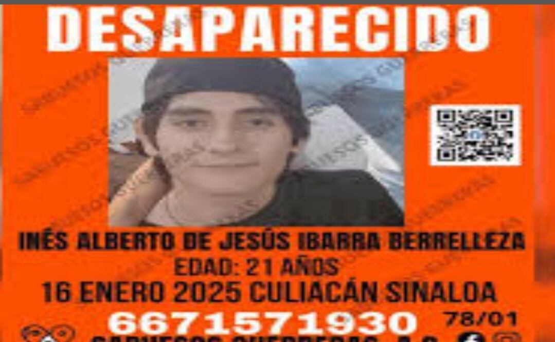El joven estudiante universitario Inés Alberto de Jesús Ibarra Berrelleza, de 21 años, desapareció en forma extraña la mañana del pasado jueves 16 de enero. Foto: Especial