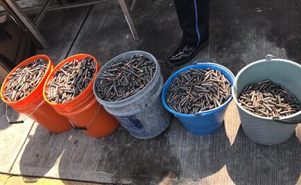 Aseguran 11 mil cartuchos útiles en Tamaulipas