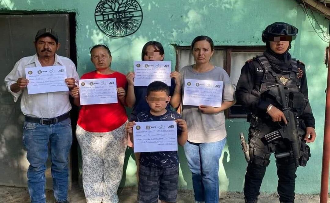 Localizan con vida a familia reportada como desaparecida en General Terán, Nuevo León. Foto: Especial