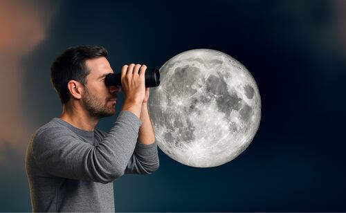 ⁠Luna de Cosecha 2026. Foto: Creada con IA (ChatGPT)