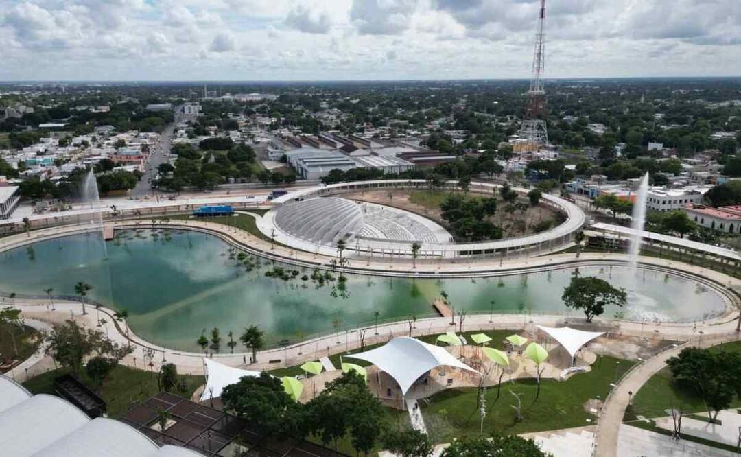 Inauguración del Gran Parque de la Plancha en Yucatán. Foto: Especial