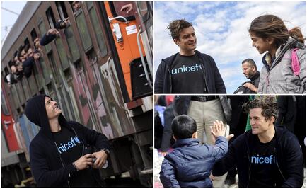 Orlando Bloom visita a inmigrantes