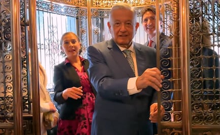 AMLO se convierte en "elevadorista" en recorrido a Biden y Trudeau por Palacio Nacional