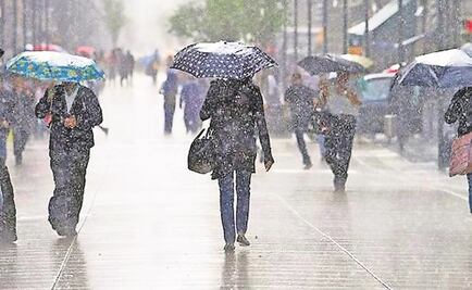 Se registra lluvia fuerte y granizo en la CDMX 