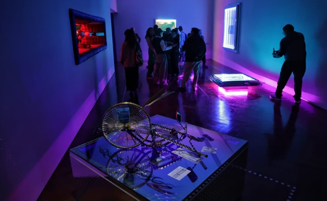 “AztLÁn. Túnel del tiempo” es la primera muestra colectiva de arte chicano que alberga este recinto. Foto: Fernanda Rojas/EL UNIVERSAL.