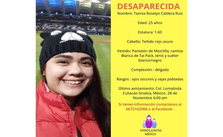 Desaparece joven de 25 años cuando se dirigía a su trabajo en Sinaloa 