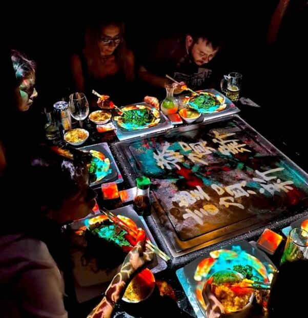 Digital Bistro Japan, cena con video mapping en tu mesa, en CDMX