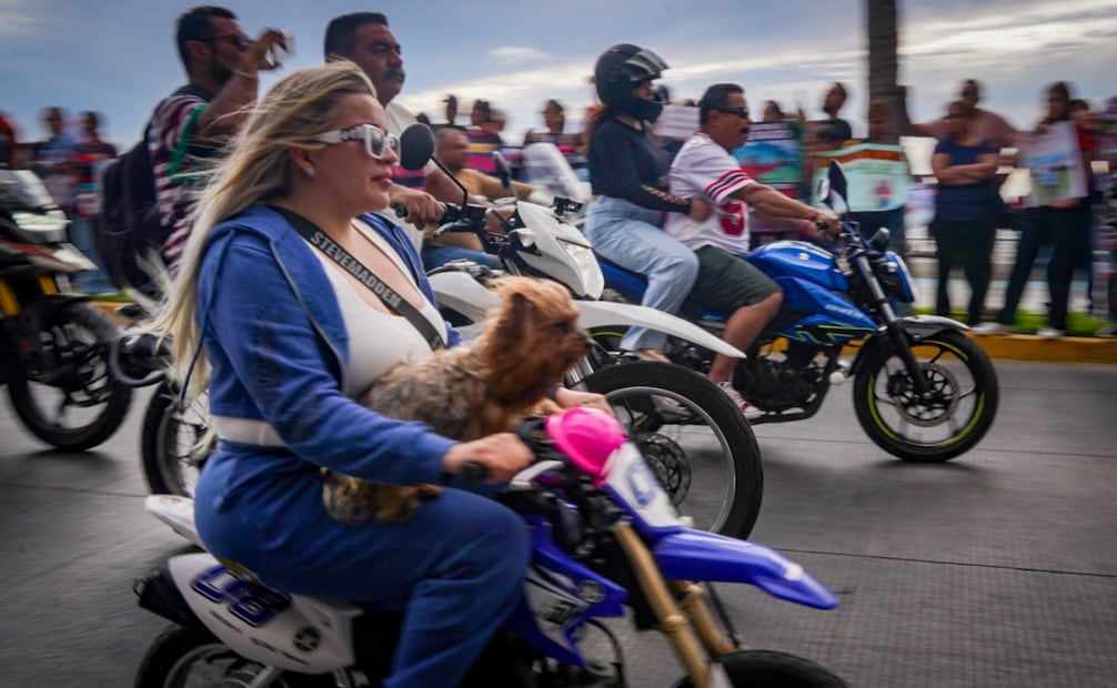 Mazatlán vibra con desfile biker. Foto: Especial