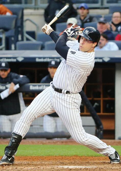 Mark Teixeira rompió el empate al conectar un jonrón de tres carreras en la séptima entrada (ANTHONY GRUPPUSO. USA TODAY SPORTS)