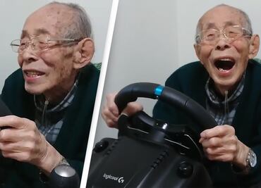 Abuelito de 93 años, que solía ser taxista, encuentra su pasión en videojuegos de carreras