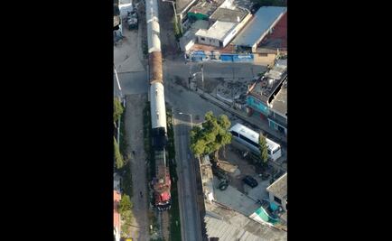Pobladores de Puebla saquean vagones de un tren que transportaba trigo