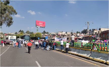 Tras 5 horas, reabren la carretera y autopista México-Cuernavaca bloqueada por comuneros contra tala ilegal