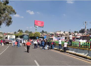 Tras 5 horas, reabren la carretera y autopista México-Cuernavaca bloqueada por comuneros contra tala ilegal