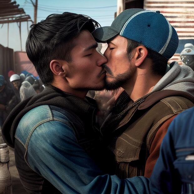 "El Chino García" conoció a Toño justo en el borde, intentaron cruzar pero fracasaron. Imagen: Migrantxs / Alejandro Cartagena