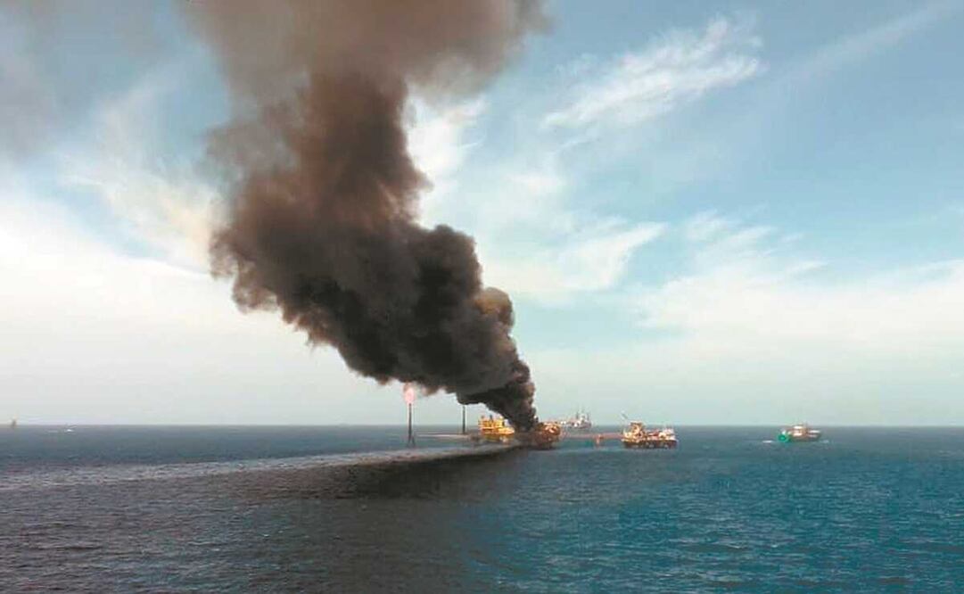 La plataforma que se incendió se ubica frente a las costas de Ciudad del Carmen, Campeche. Foto: Archivo. El Universal
