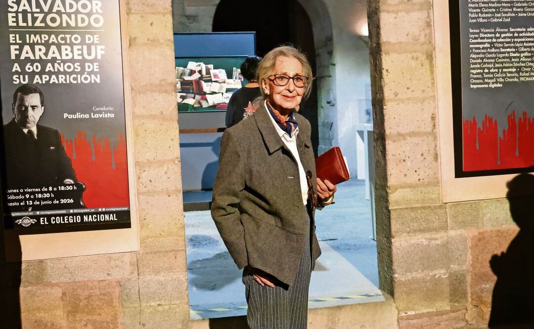 Ciudad de México 26 marzo 2026 Inauguración de la exposición Homenaje a Salvador Elizondo "El impacto de Farabeuf a 60 años de su aparición" con la curaduría de Paulina Lavista en el Colegio Nacional. Foto: Fernanda Rojas/El universalthors
